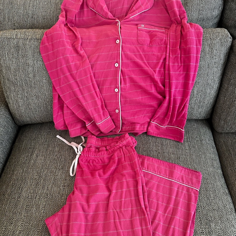 Victoria's Secret Fuchsia Striped Loungewear